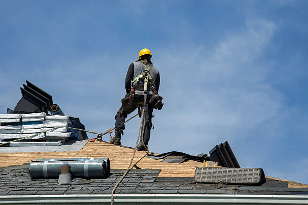 Professional Gutter Installation technician working in Osceola, AR